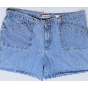 Faded Glory Plus Sz 16 Jeans Shorts High Waist
